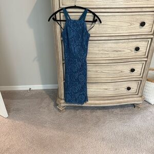 Lulu's Blue Lace Dress